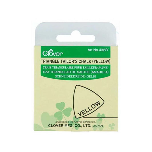 Clover Triangle Tailor's Chalk, Yellow
