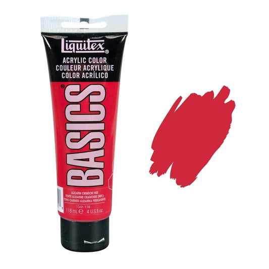 Liquitex Basics Acrylic Paint Tube 118ml - Alizarin Crimson Hue