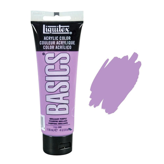 Liquitex Basics Acrylic Paint Tube118ml - Brilliant Purple