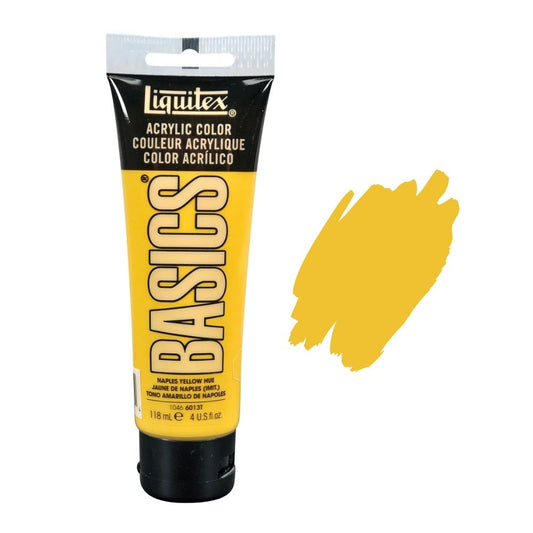 Liquitex Basics Acrylic Paint 118ml - Naples Yellow