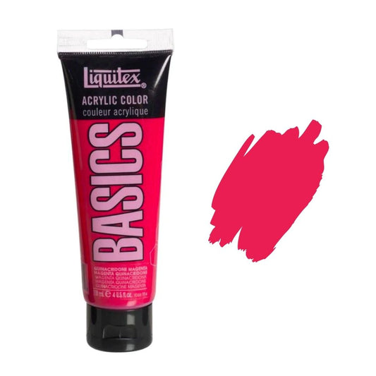 Liquitex Basics Acrylic Paint 118ml - Quinacridone Magenta