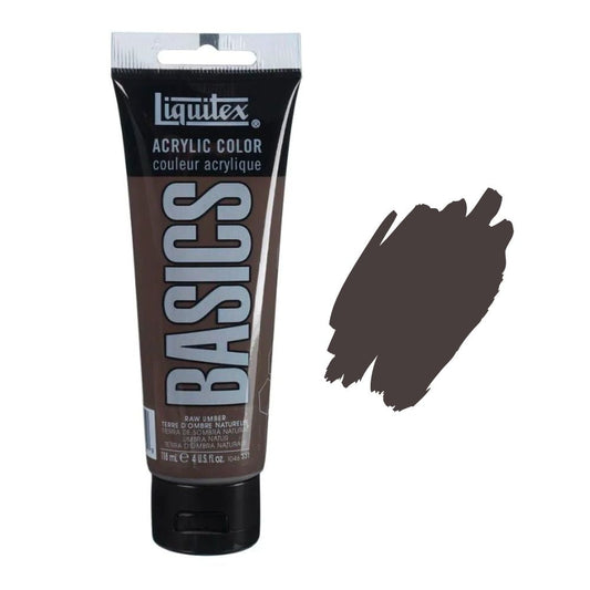 Liquitex Basics Acrylic Paint 118ml - Raw Umber