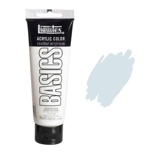 Liquitex Basics Acrylic Paint 118ml - Titanium White