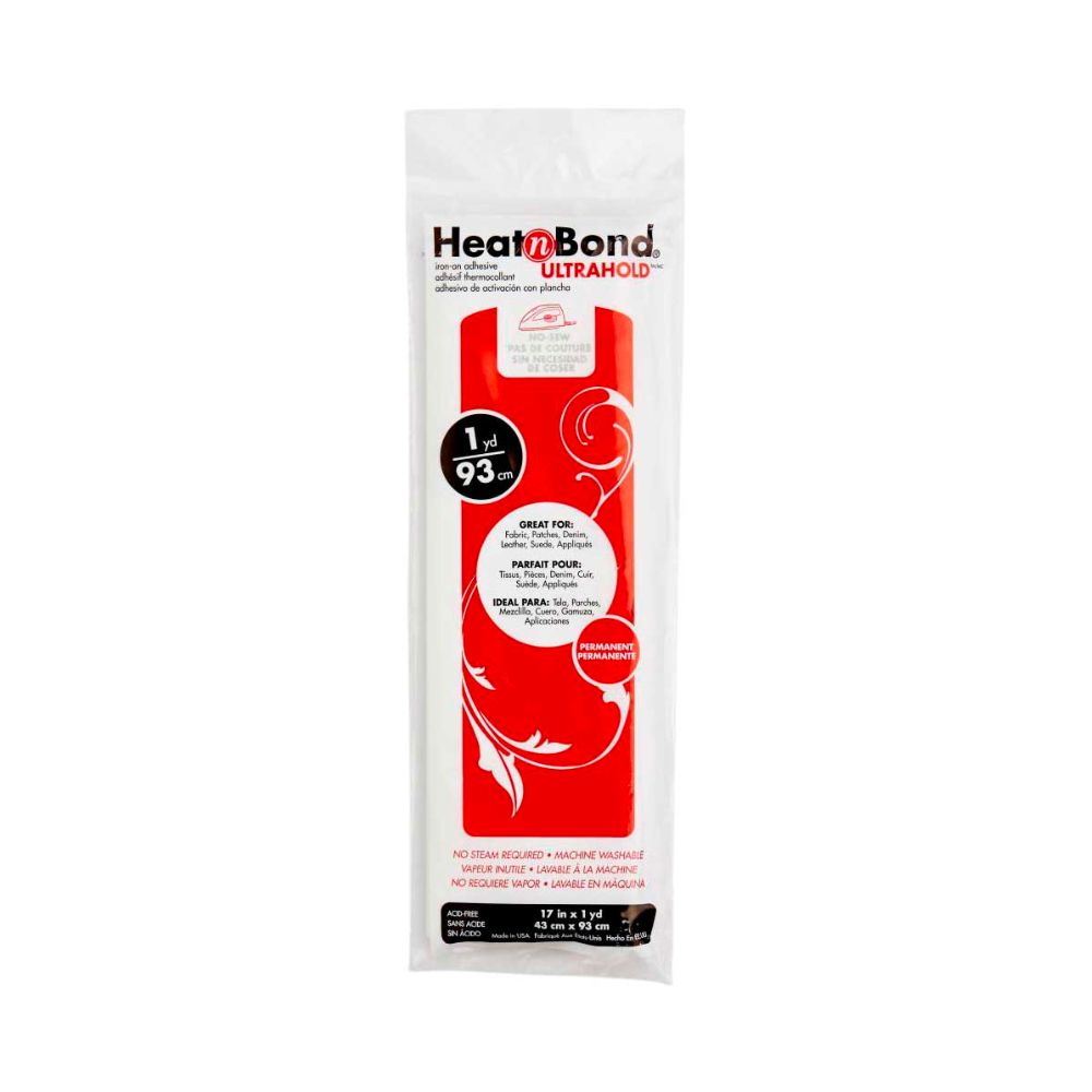 Heat n Bond Ultrahold Iron On Fabric Adhesive, Single pack, 17" x 1yard