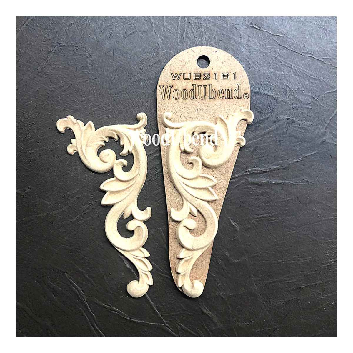 WoodUbend Decorative Set of Scrolls, 12.5 x 6cm