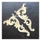WoodUbend Decorative Set of Scrolls, 12.5 x 6cm
