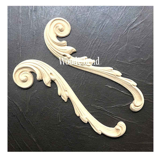 WoodUbend Set of Decorative Scrolls 19.5 x 5.5cm