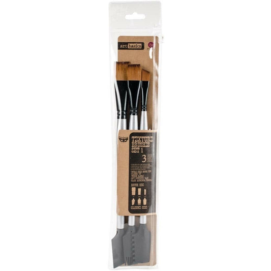 Art Basics Double-Sided Textured Paint Brush Set, 3pcs