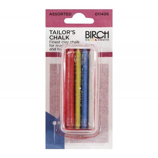 Birch Assorted Tailors Chalk, Pack of 4