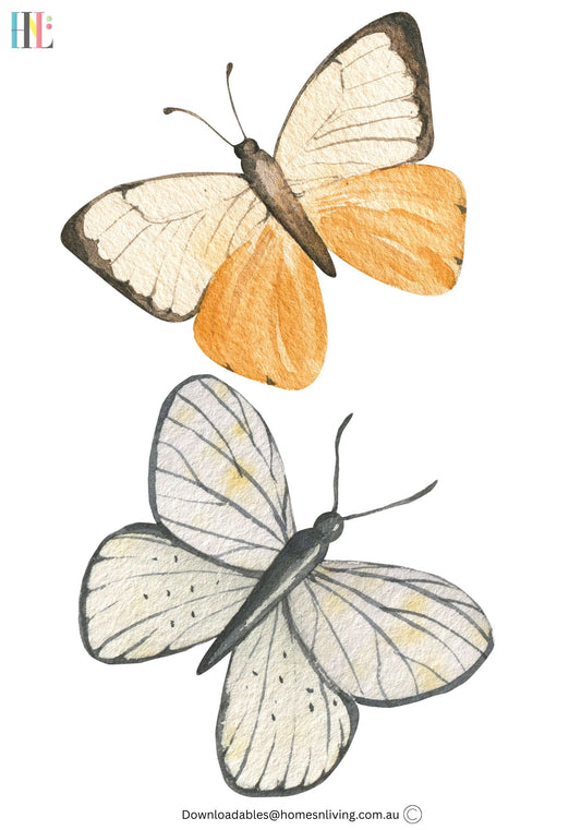 Butterflies, Set Of 2