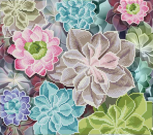 Diamond Dotz Art Kit - Succulents, 37x 42cm