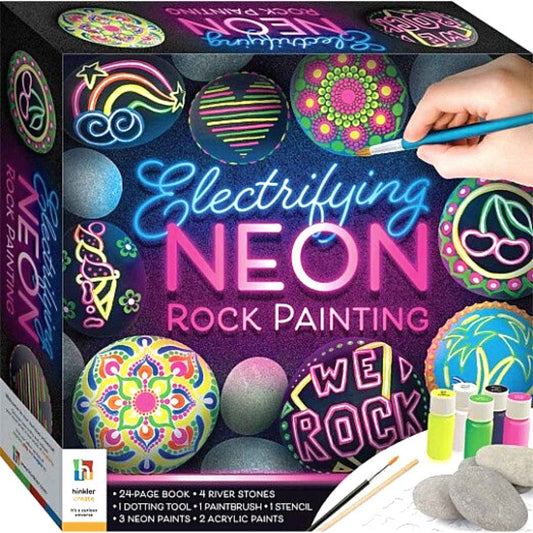 Electrifying Neon Rock Painting Activity Kit
