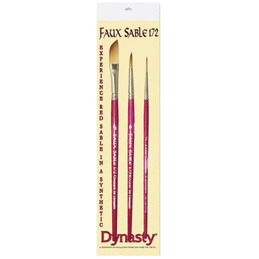 Dynasty Faux Sable Paint Brush Set