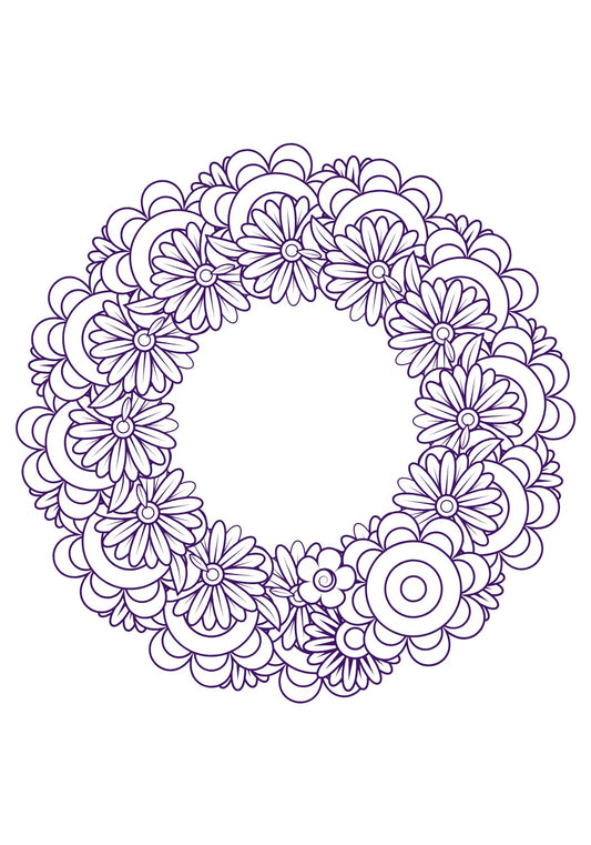 Flower Mandala Craft Pattern