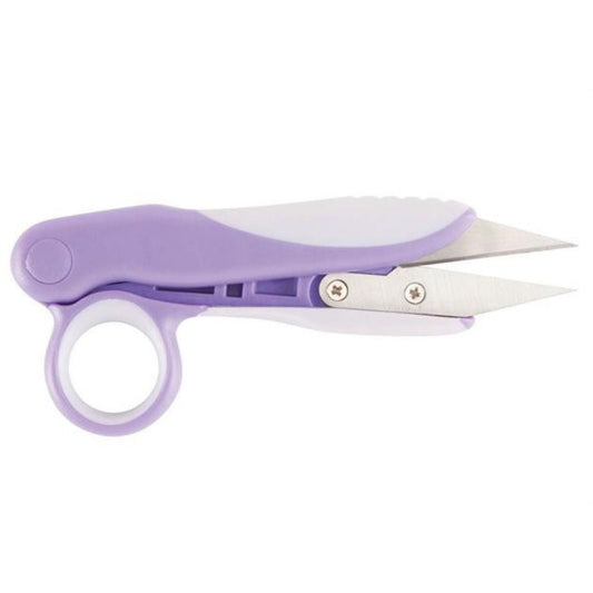 Hemline Premium Thread Snip Spring Loaded, Soft Grip Stainless Steel