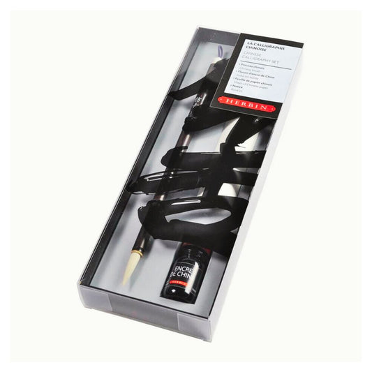Herbin Chinese Calligraphy Writing Set - Brush, Paper & Ink