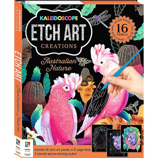 Kaleidoscope Etch Art Book, Australian Nature
