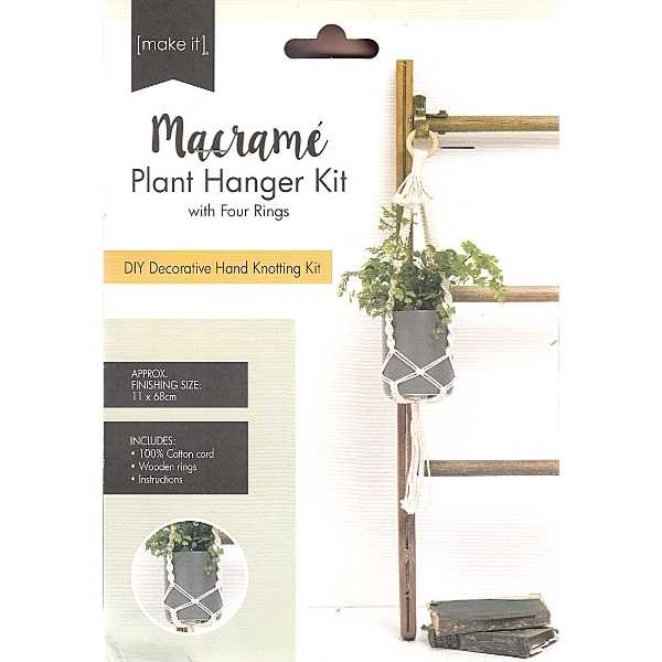 Macrame Plant Hanger Kit Four Rings