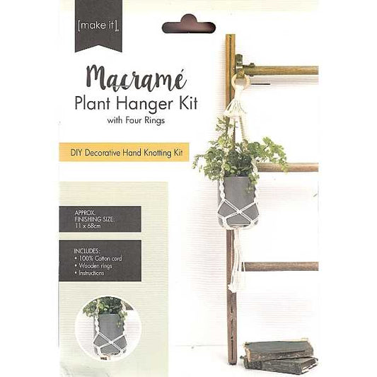 Macrame Plant Hanger Kit Four Rings