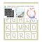 Momenta Adhesive Fabric Backed Stencil 8 x 8inch - Fun Uppercase