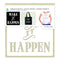 Momenta Adhesive Fabric Backed Stencil 8 x 8inch - Let It Happen