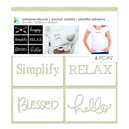Momenta Adhesive Fabric Backed Stencil 8 x 8inch - Simplify