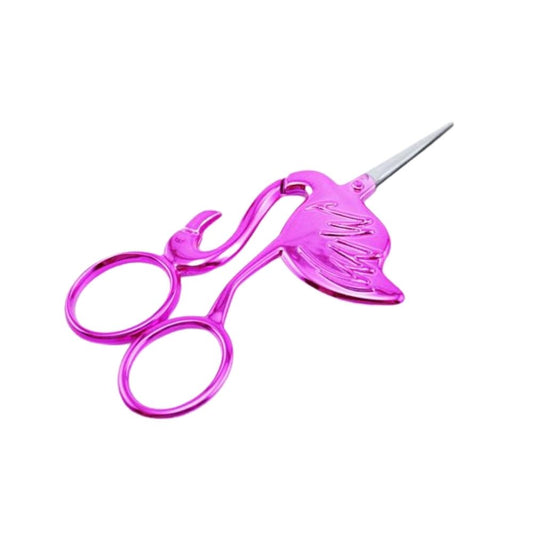 Novelty Design Hot Pink Flamingo Embroidery Scissor