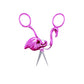 Novelty Design Hot Pink Flamingo Embroidery Scissor