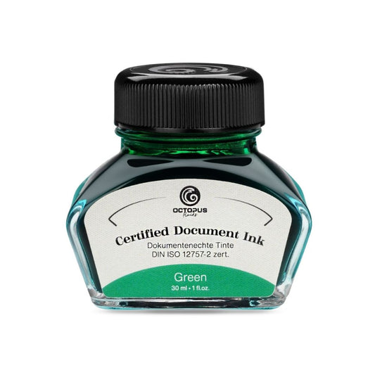 Octopus Fluids Fountain Pen Document Ink, Green 30ml