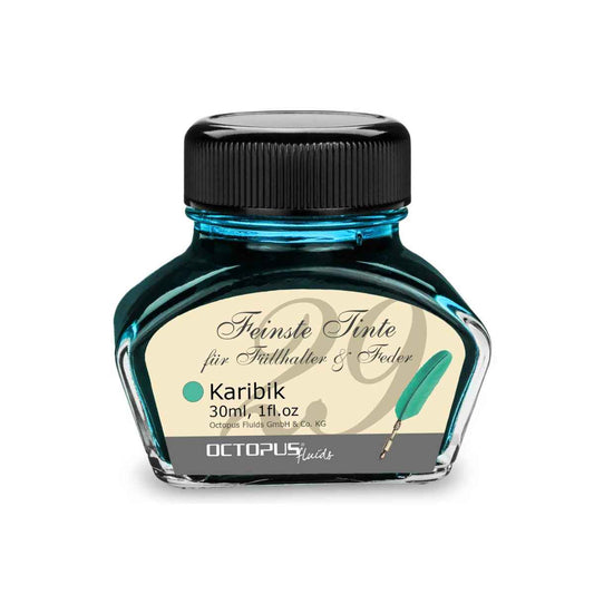 Fountain Pen Ink, Calligraphy Ink Bottle 30ml - Caribbean Blue