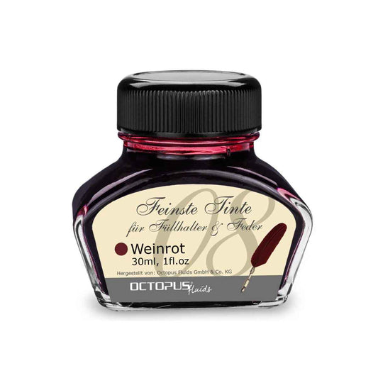 Fountain Pen Ink, Calligraphy Ink Bottle 30ml - Wine Red