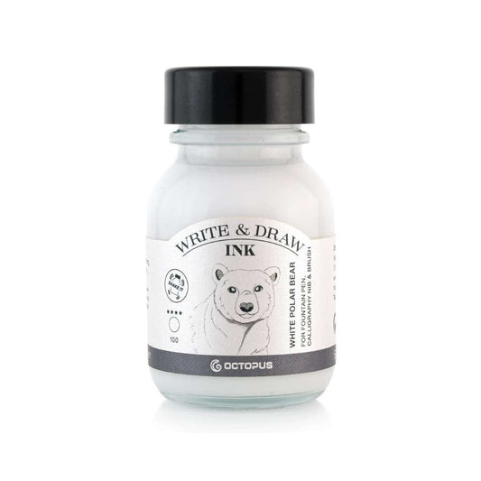 Write And Draw Ink Polar Bear White, 50ml