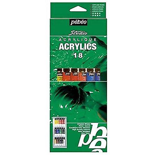 Pebeo Studio Acrylic Paint Set 18 x 12ml