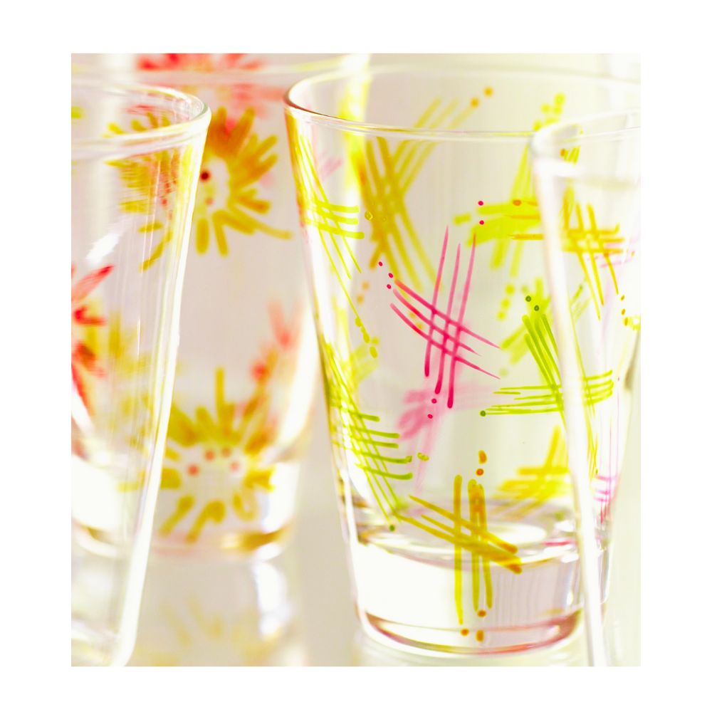 Pebeo Vitrea 160 Glossy Glass Paint Markers, Set of 9