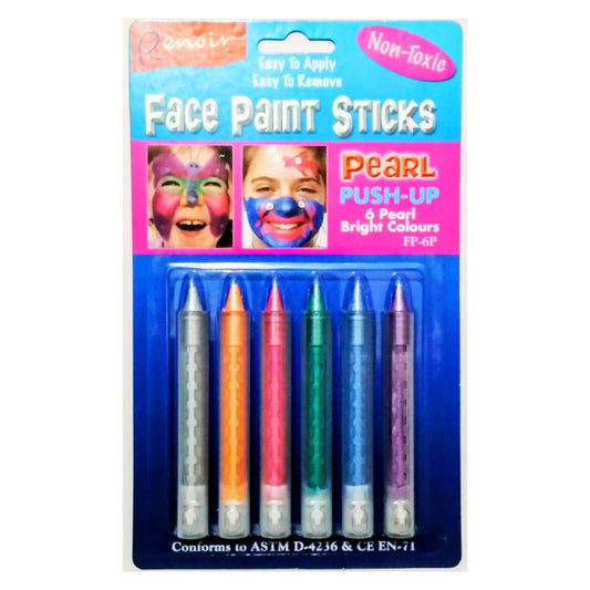Face Paint Sticks PEARL pk6