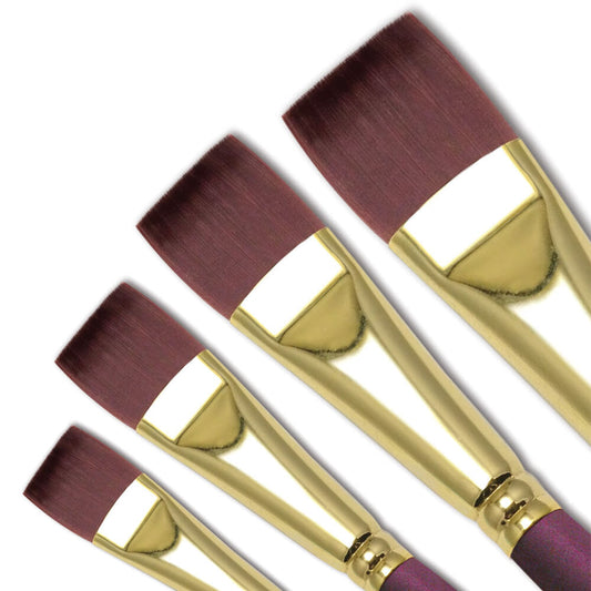 Royal & Langnickel Bordeaux Flat Paint Brush- Size 6