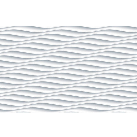 Self Adhesive Decorative Vinyl Film White Waves,1.5m x 45cm