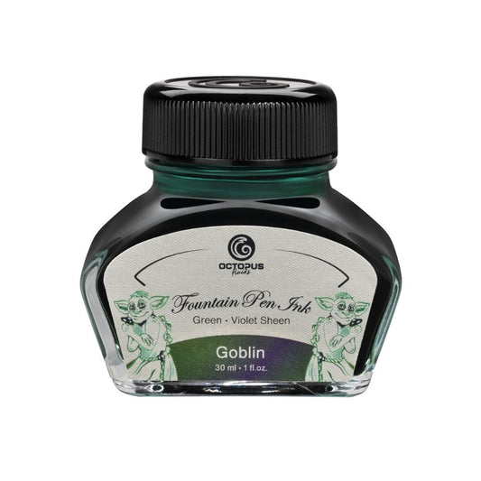 Fountain Pen Ink, Two Tone Sheen Effect, Goblin Green