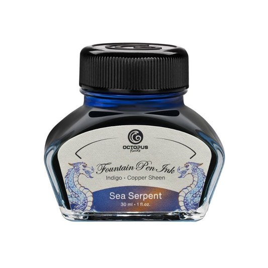 Fountain Pen Ink, Two Tone Sheen Effect, Sea Serpent Blue