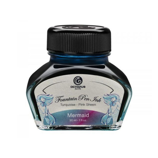Fountain Pen Ink, Two Tone Sheen Effect, Mermaid & Petrol Blue