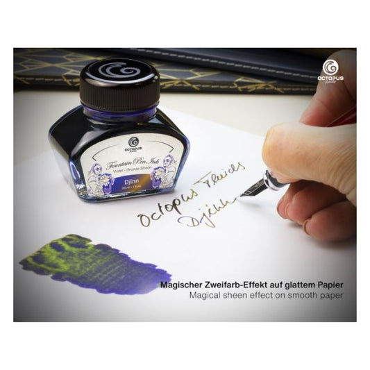 Fountain Pen Ink, Two Tone Sheen Effect, Djinn Blue