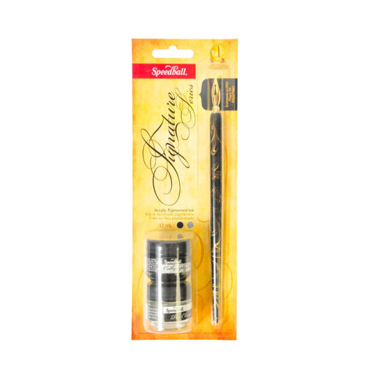 Speedball Signature Series Calligraphy Ink Set - Gold and Silver