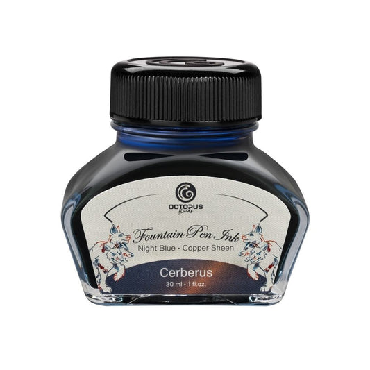 Fountain Pen Ink, Two Tone Sheen Effect, Cerberus Blue