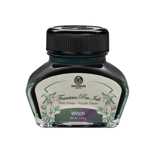 Fountain Pen Ink, Two Tone Sheen Effect, Witch Green