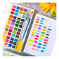 Watercolour Paint Set, 48 Vibrant Colours, Brush, Blender & Sponge